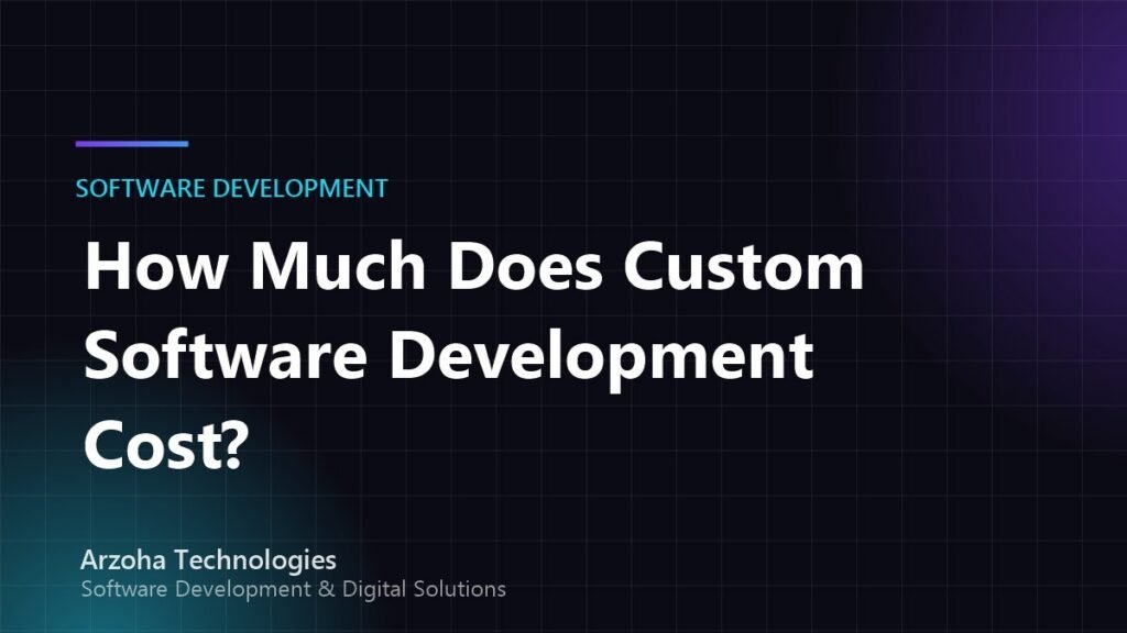 How Much Does Custom Software Development Cost? 9 Factors That Shape Your Quote