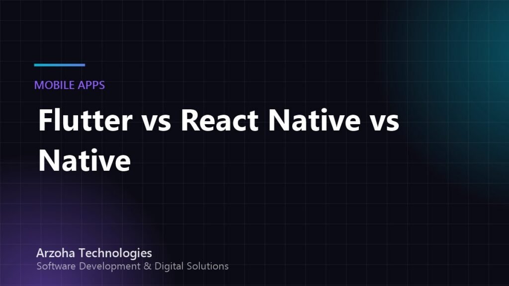 Flutter vs React Native vs Native: How to Choose for Your Mobile App