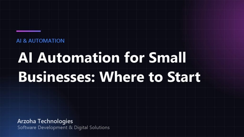 AI Automation for Small Businesses: Where to Start (and What to Avoid)